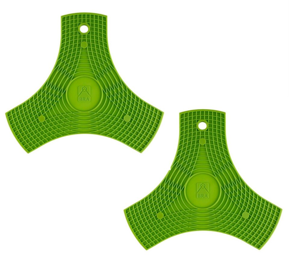 Sottopentola estendibile in silicone verde - 70031